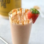 Made with just a few healthy ingredients, this creamy Strawberry Peanut Butter Smoothie is an easy breakfast or snack kids will love.